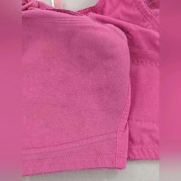 Comfort choice Size 50G Pink Wireless Front Snap Closure Bra - Picture 8 of 9